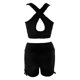 thumbnail image 4 of Gibobby Ropa Deportiva Mujer Trajes de entrenamiento para mujeres Conjuntos de mallas de yoga de cintura alta con sujetador deportivo sin costuras de 2 piezas(Negro, XL), 4 of 5