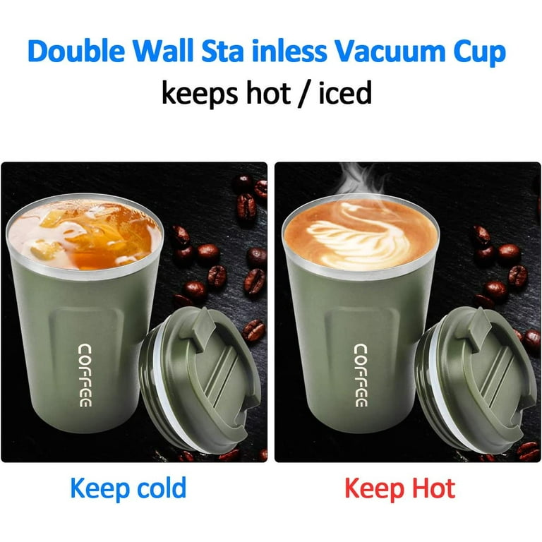 CS COSDDI - Vaso térmico de acero inoxidable de 12 onzas con aislamiento al  vacío, taza de viaje de …Ver más CS COSDDI - Vaso térmico de acero