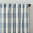 thumbnail image 2 of Better Homes and Gardens Buffalo Plaid Semi-Sheer Back Tab Curtain Panel, 50" x 84", Blue, 2 of 6