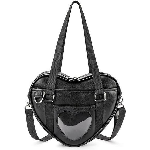 Ita Bag Crossbody Heart Shaped Purse for Anime Pin Display