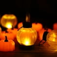 thumbnail image 5 of IMAGE Flickering Pumpkin Lantern 12 Pcs LED Tealight Candles with Battery Operated Flameless for Halloween, Christmas, 5 of 6