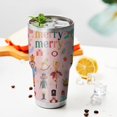 thumbnail image 3 of 30oz Pink Christmas Nutcracker Pattern Tumblers Stainless Steel Tumbler with Lid and Straw,Vacuum Insulated Double Wall Travel Tumbler Cups Mug with Cleaning Brush for Coffee,Tea, 3 of 7