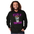 thumbnail image 5 of Its All In Your Head Shrooms Skull Unisex Plus Fleece Graphic Hoodie Brisco Brands 4X, 5 of 6