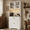 White, variant on Aiho 71" Farmhouse Kitchen Pantry Storage Cabinet, Modern Coffee Hutch with Doors, Shelves & Microwave Stand, Cupboard for Dining Room - White+Gray