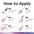 thumbnail image 5 of modelones 9D Magnetic Cat Eye Gel Nail Polish, 15 ML Glitter Holographic Glass Rainbow Gel Polish Blue Purple Shimmer Reflective Iridescent Soak Off U V LED Summer Nails for Women Girl, 5 of 8