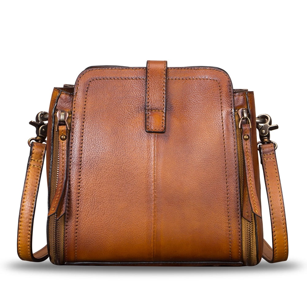 Genuine Leather Purses and Handbags for Women Vintage Crossbody Shoulder Bag