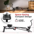 thumbnail image 4 of Sunny Health & Fitness Smart Compact Full Motion Rowing Machine with 400 lb Capacity & Performance Tracking via SunnyFit App, 4 of 8