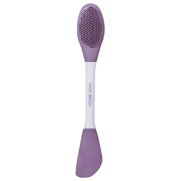 Herramienta para mascarilla facial, aplicador de mascarilla facial, cepillo doble de doble cabezal, espátula, cepillo facial de silicona