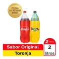thumbnail image 1 of Refresco Coca Cola   sabor original + Fresca sabor toronja  2 l c/u, 1 of 3