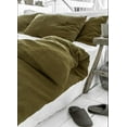 thumbnail image 2 of Pavish Export Cotton duvet cover with buttons in olive green Natural stonewashed Bedding Duvet Cover Custom Size Duvet Cover Set Twin, 2 of 4