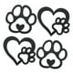 thumbnail image 4 of 4 piezas Wood Wall Art Amantes de perros Regalos Artesanías decoraciones de cachorros Caracteres Decoración de la sala del perro para la sal, 4 of 9