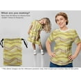 thumbnail image 5 of oneOone Cotton Poplin Yellow Fabric Abstract Stripe Fabric For Sewing Printed Craft Fabric By The Yard 42 Inch Wide, 5 of 5