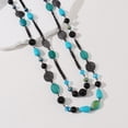 thumbnail image 5 of Bocar Long Necklaces for Women Trendy, Boho Layered Crystal Beaded Collar Necklaces for Women, Fashion Statement Necklaces Jewelry(NK-10084-blue green), 5 of 9
