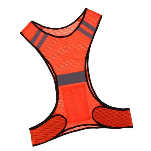 Casulla reflectante transpirable Casulla para correr Casulla de advertencia para bicicleta rojo