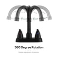 thumbnail image 5 of Bathroom Faucet Modern Commercial Two Handle Black Vessel Sink Faucet,Bathroom Vanity Sink Faucets, 5 of 5