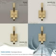 thumbnail image 6 of Amerock Aliso Transitional Double Prong Champagne Bronze Wall Hook, 6 of 9