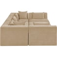 thumbnail image 3 of Meridian Furniture Stellar 114" Beige Chenille Fabric 6Pc. Modular Sectional, 3 of 9