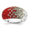 thumbnail image 1 of Sterling Silver Swarovski Elements Ring Size 8, 1 of 4