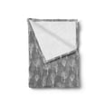 thumbnail image 2 of Forest Soft Flannel Fleece Throw Blanket, Nature Eco Pattern with Winter Woodland Deciduous Trees, Cozy Plush for Indoor and Outdoor Use, 50" x 70", Dimgray White, by Ambesonne, 2 of 5