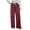 Pink, variant on Lenpel Women's Casual Plaid Pants Elastic High Waisted Drawstring Printed Wide Leg Sweatpants Baggy Lounge Trousers