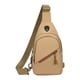 thumbnail image 3 of Mochila de pecho para hombre, resistente al agua, con bolsillo personal para correr al aire libre Caqui, 3 of 9
