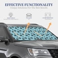 thumbnail image 7 of Picia Cute Dog Footprints 2 Piece Car Windshield Sun Shade Foldable | Foldable Sun Shield for Front Window Blocks UV Rays and Keeps Your Vehicle Cool-Medium, 7 of 7