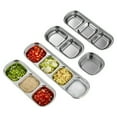 thumbnail image 2 of Stainless Steel Soy Dipping Bowls Stackable Barbecue Snack Dishes Multiple Compartments Food Grade 304 for Kitchen Supplies(White),Hulucky, 2 of 9