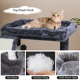 thumbnail image 5 of Small Cat Tree for Indoor Cats，Cat Tower with Scratching Post and Board，Cat House with Perch for Kitten,, 5 of 14