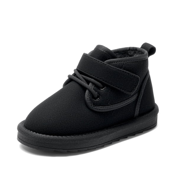DREAM PAIRS Toddler Boys' Girls' Winter Ankle Boots, Warm Kids Walking Boots with Spacious Toe Box, Easy On and Off, Anti-Slip Outsole