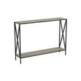 thumbnail image 3 of Safdie & Co. Console Table 39.5L Dark Taupe 1 Shelf Black Metal, 3 of 5