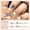 CKDZ329-B5-24PCS Love Crystal [Paper Card Kit], variant on Naked pink white French love rhinestone manicure, light luxury daughter wind wearing nail pads 24 packs of fake nail patches