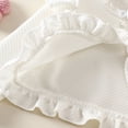 thumbnail image 5 of mgoYE Newborn Baby Girls Tutu Dress Flower Butterfly Tulle Fairy Dress Cardigan Headband Set for Toddler Long Sleeve Party 3 Piece Outfit Set Size 6-9 Months White, 5 of 9
