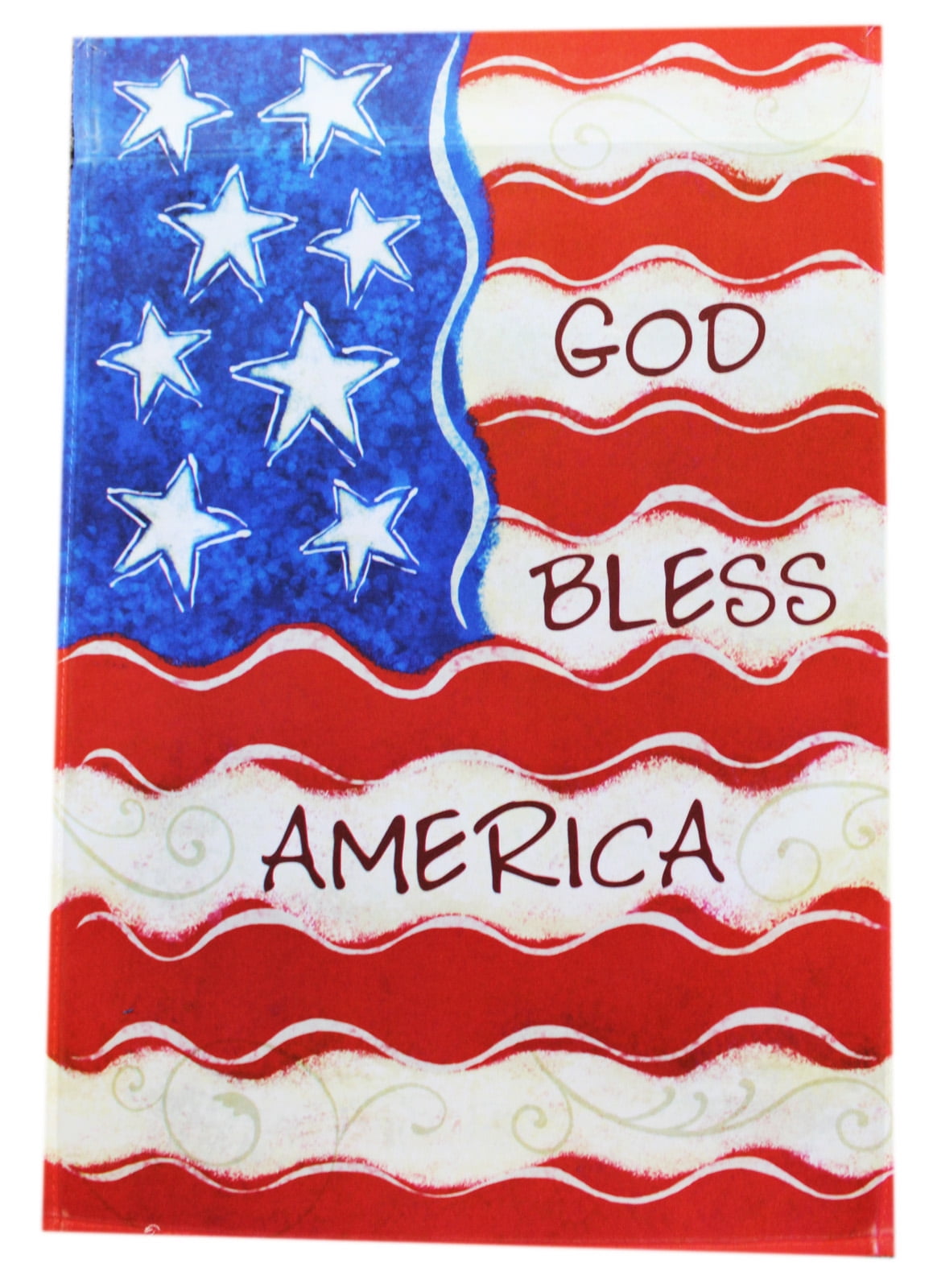 Garden Accents God Bless America Garden Flag By Ganz (No Stand) by