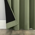 thumbnail image 5 of Sun Zero Avery 100% Blackout Rod Pocket Single Curtain Panel, Sage Green, 40"W x 84"L, 5 of 9