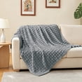 thumbnail image 6 of SoComfy by Bedelite Throw Blanket for Couch and Bed- Super Soft and Warm 3D Checkered Fluffy Fuzzy Fleece Blanket, Luxurious Plush Cozy Blanket for Room Decor Spring, 6 of 8