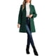 thumbnail image 2 of Abrigo de invierno elegante para mujer INSPIRE CHIC, con cuello en V sin solapa, de un solo botón, largo, tipo pea coat, XS, verde oscuro, 2 of 6