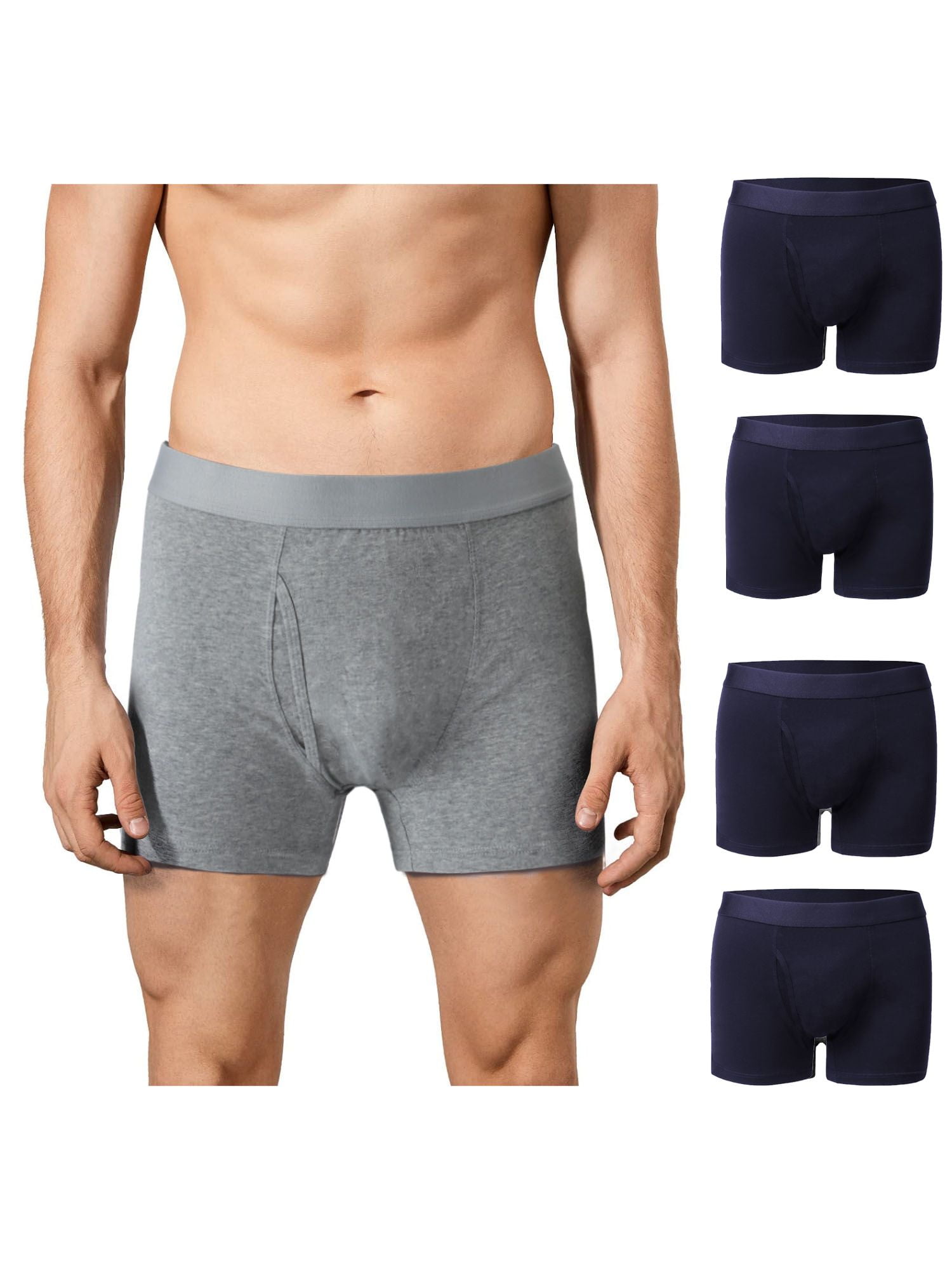 Luxtrada Men's Anti-Chafing Underwear Boxer Briefs with Pouch , 4