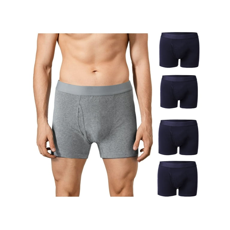 Wirarpa Womens Boxer Briefs Cotton Underwear Anti Chafing Boy Shorts  Panties 5.5 Inseam 4 Pack White XX-Large