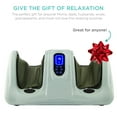 thumbnail image 5 of Best Choice Products Therapeutic Kneading & Rolling Shiatsu Foot Massager w/ High Intensity Rollers, Remote - Sage Green, 5 of 7