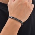 thumbnail image 6 of VNOX Gold Stainless Steel Cuban Link Bracelet for Men, 8mm Chain Bracelet Gift for Anniversary, 6 of 7