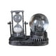 thumbnail image 2 of Bola de nieve de cristal vintage y torre de reloj de arena | Decoración navideña musical con arena fluida | Adorno de escritorio de 50 ml para sala de estar y dormitorio, 2 of 5