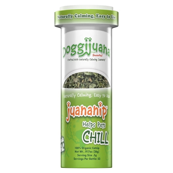 Doggijuana Juananip Refill Bottle for Dogs, 100% Organic Catnip, Single Pack
