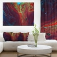 thumbnail image 3 of Design Art Dark Red Acrylic Paint  Canvas Print, 3 of 3
