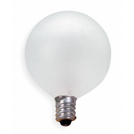 - 60 Watts Incandescent Lamp, G16-1/2, Candelabra Screw (E12), 530 Lumens