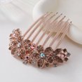 thumbnail image 1 of Pasadores de diamantes de imitación de cristal con flores, accesorios para pinzas para el cabello de primavera y perlas, pasadores para cola de caballo a la moda para mujer, regalos para el, 1 of 5