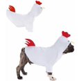 thumbnail image 2 of DELIFUR Dog Halloween Chicken Costume - Dog Thanksgiving Hoodies for Small Medium Pet Cute Animal Clothes Cosplay Sweatshirt for Boston Terrier (Chicken, Small), 2 of 5