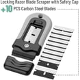 thumbnail image 2 of Bates- Razor Blade Scraper, Razor Scraper Set with 10 pcs Extra Blades, Window Scraper Tool, Glass Scraper Blades, Blade Scraper, Razor Blade Scraper Tool, Razor Scraper Tool, 2 of 6