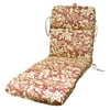 Moroccan Red Floral Chaise Lounge Cushion