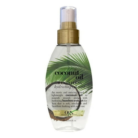 Ogx Coconut Oil Mist for Hair, Weightless Hydrating Spray, 4 Oz, 2 Pack