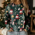 thumbnail image 2 of larppty 2025 Womens Ugly Christmas Sweaters Funny Cute Xmas Tree Tops Long Sleeve Crewneck Sweatshirts (Yellow, M), 2 of 8